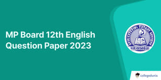 MP Board 12th English Question Paper 2023 with Answer Key (March 4)